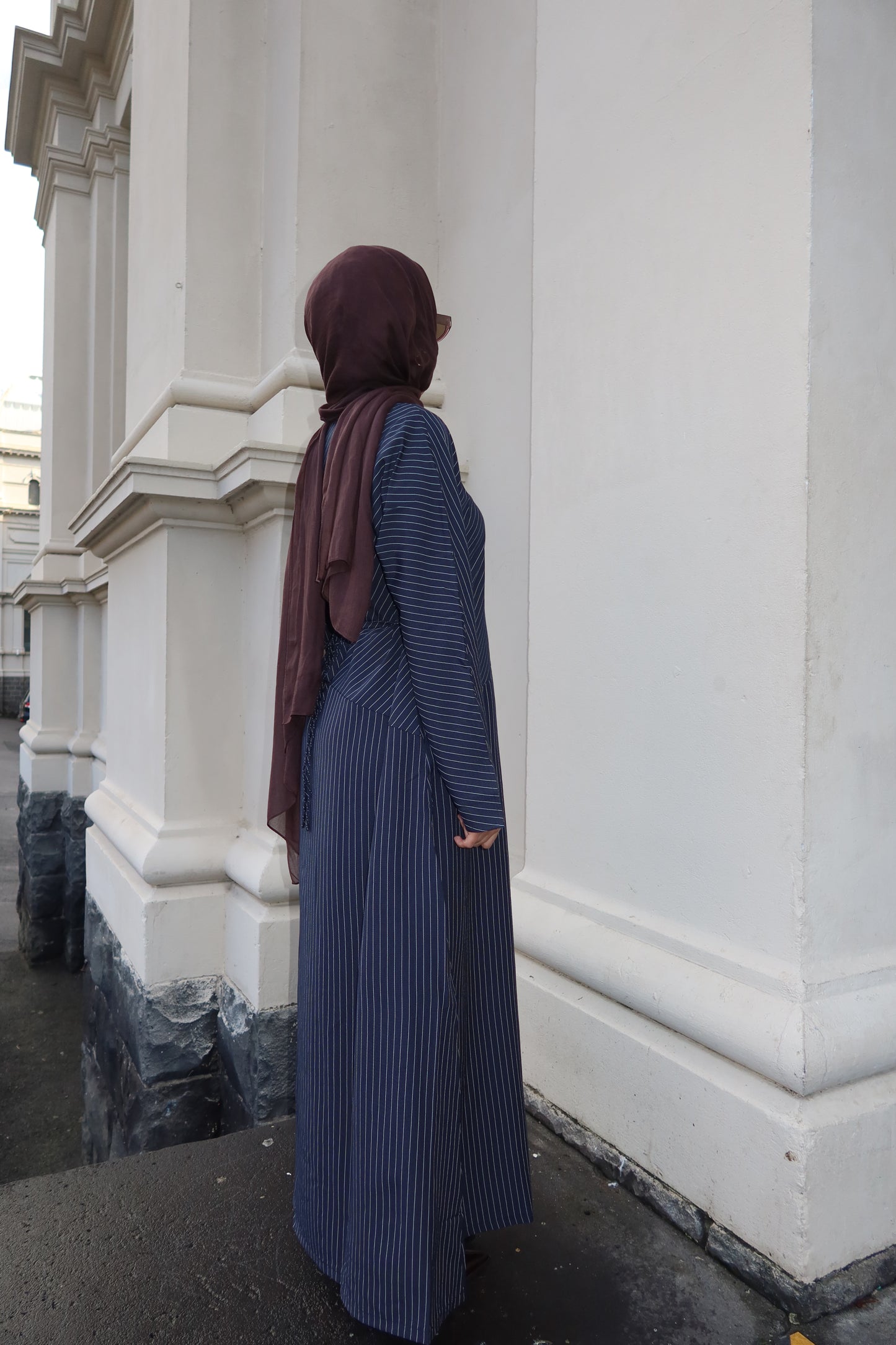 Pinstripe Abayah
