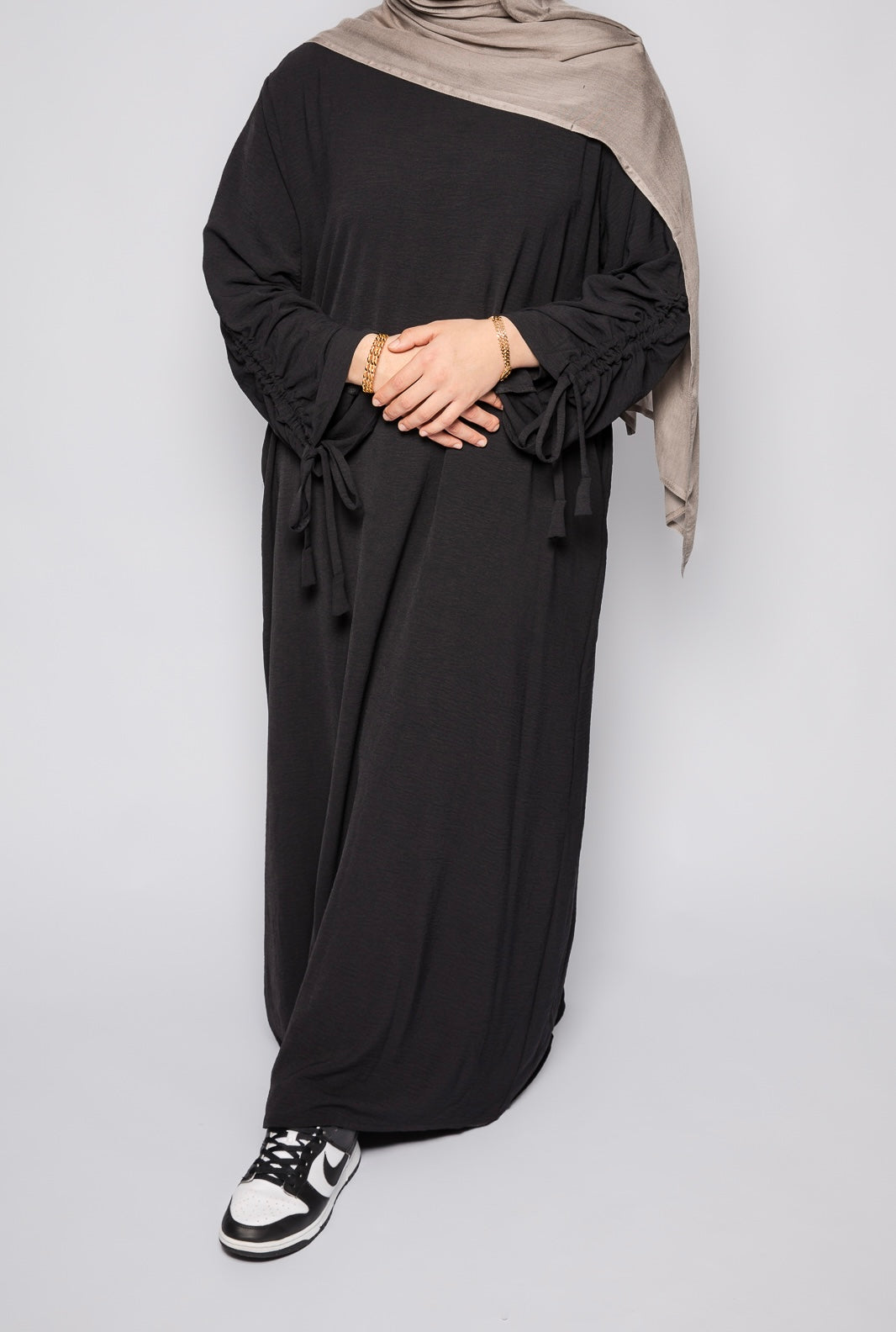 Ruched Sleeve Abayah