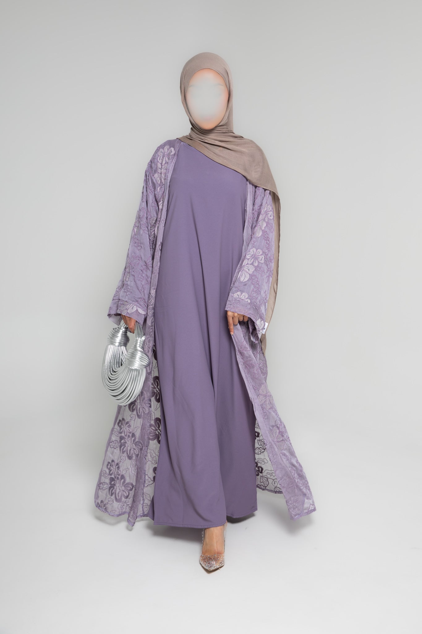 Lilac Bloom Abayah Set
