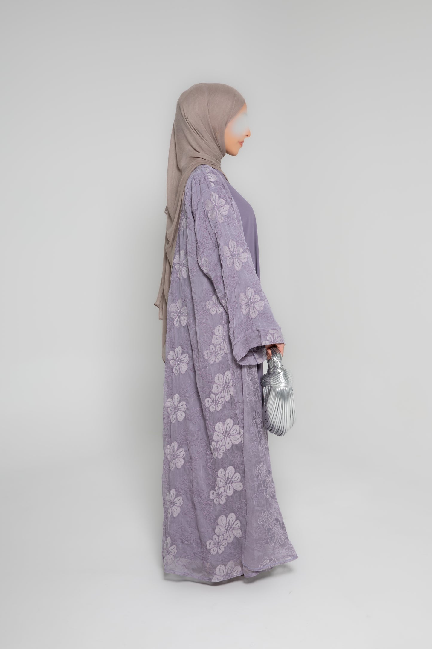Lilac Bloom Abayah Set