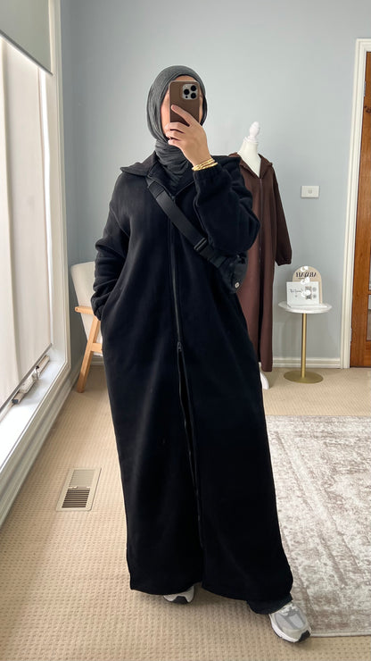 Oversized Hoodie Zip Abayah
