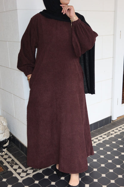 Corduroy closed Abayah