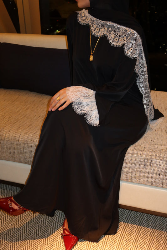 Zara Lace Abayah set