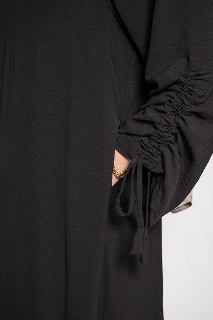 Ruched Sleeve Abayah