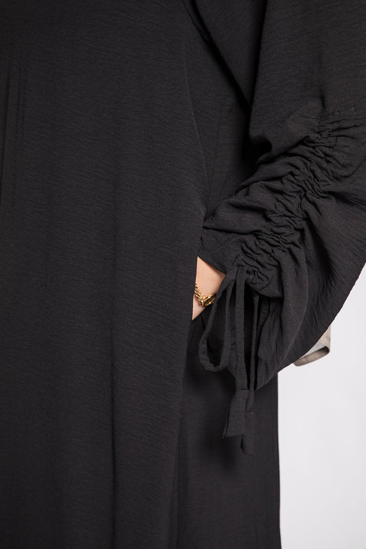 Ruched Sleeve Abayah