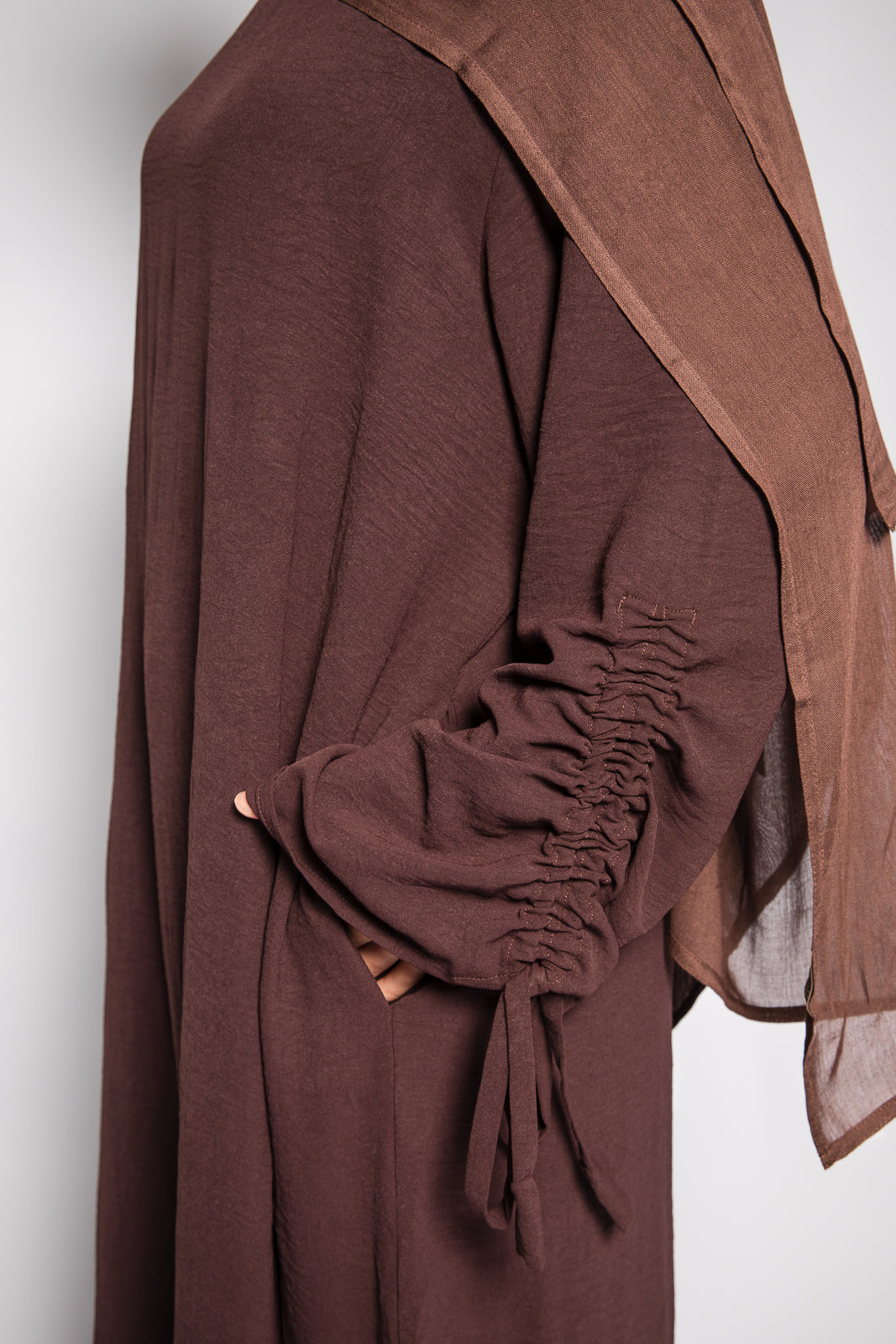 Ruched Sleeve Abayah