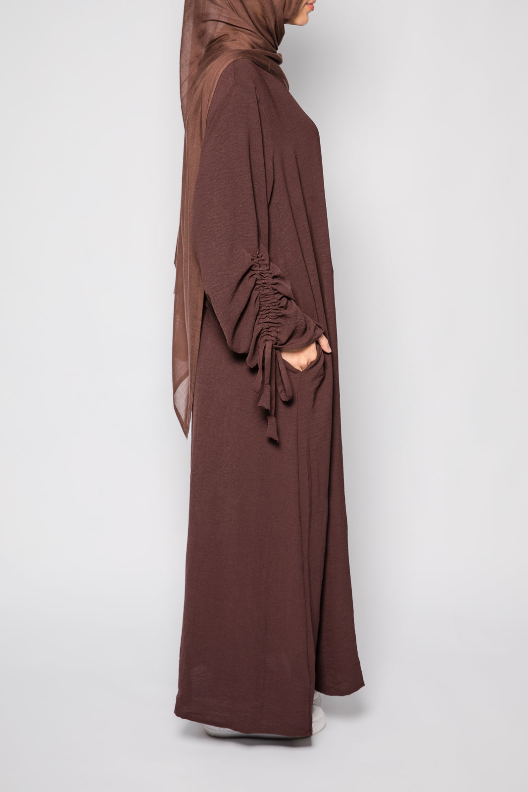 Ruched Sleeve Abayah