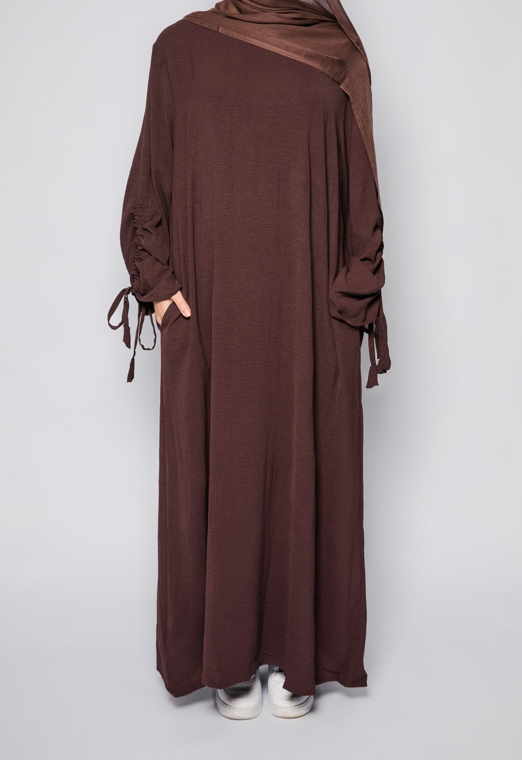 Ruched Sleeve Abayah